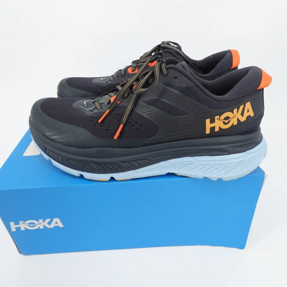 Hoka One Stinson ATR 6 Mens Size 14 Black Evening Primrose Running Shoes
